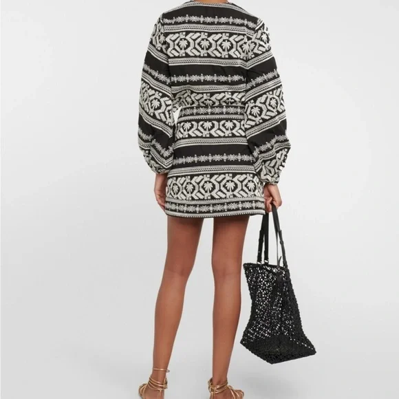 JOHANNA ORTIZ - Chaski Embroidered Voile Mini Skirt